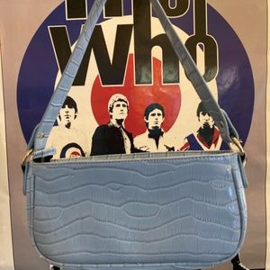 baby blue mini purse bag